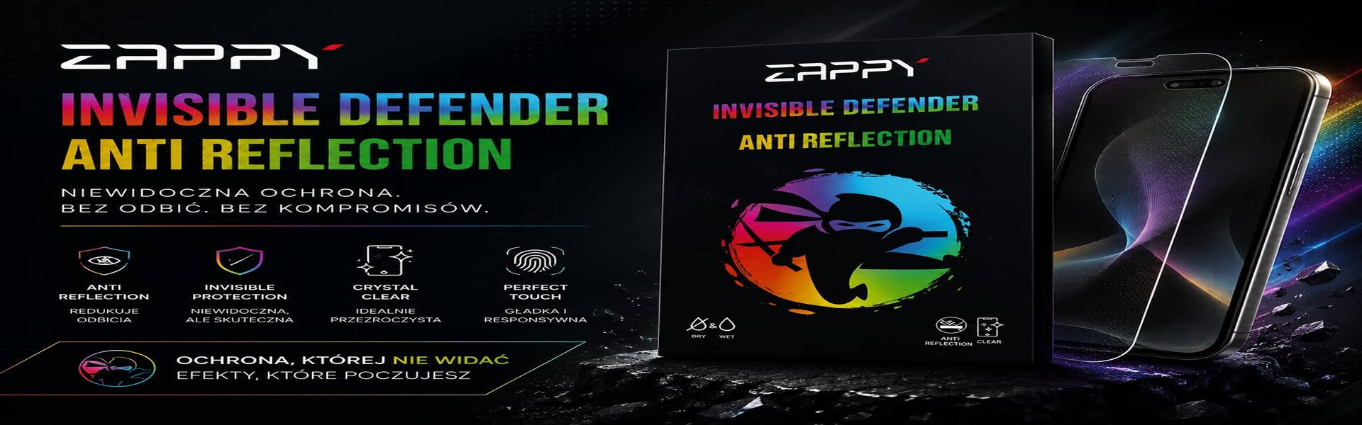 Folia ZAPPY antireflection