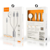 Kabel VIDVIE CB4026 3in1 100W 1.2m biały