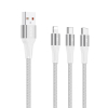 Kabel VIDVIE CB4039 3in1 3A 1.2m biały