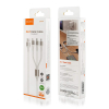 Kabel VIDVIE CB4039 3in1 3A 1.2m biały