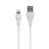 Ładowarka sieciowa VIDVIE PLE245 2.4A 2xUSB+kabel USB/iPhone biała