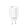 Ładowarka sieciowa VIDVIE PLE248 3A PD 20W USB+Type-C+ kabel Type-C/Type-C biała