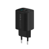 Ładowarka sieciowa VIDVIE PLE248 3A PD 20W USB+Type-C+ kabel USB/Micro czarna
