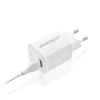 Ładowark sieciowa VIDVIE PLE249 3A QC 3.0 18W USB+kabel USB/iPhone biała