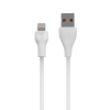 Ładowark sieciowa VIDVIE PLE249 3A QC 3.0 18W USB+kabel USB/iPhone biała