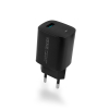 Ładowarka sieciowa VIDVIE PLE249 3A QC 3.0 18W USB+kabel USB/Type-C czarna