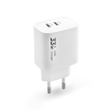Ładowarka sieciowa VIDVIE PLE260 3A 33W GaN 2xType-C+ kabel Type-C/iPhone biała