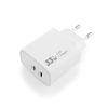 Ładowarka sieciowa VIDVIE PLE260 3A 33W GaN 2xType-C+ kabel Type-C/iPhone biała