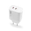 Ładowarka siecioiwa VIDVIE PLE260 3A 33W GaN 2xType-C+ kabel Type-C/Type-C biała