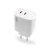 Ładowarka  sieciowa VIDVIE PLE261 3A 45W GaN 2xType-C+ kabel Type-C/iPhone biała