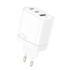 Ładowarka sieciowa VIDVIE PLE266 3A PD 30W 1xUSB+2xType-C biała