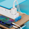 Ładowarka sieciowa VIDVIE PLE267 3A PD 20W 1xUSB+1xType-C biała
