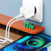 Ładowarka sieciowa VIDVIE PLE269 3A PD 30W 1xUSB+1xType-C biała