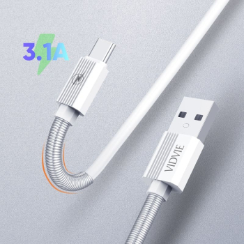 Kabel VIDVIE C510 USB/Micro 3.1A 1m biały