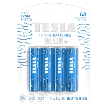 Baterie TESLA AA BLUE+ [4x120] LR6 ZINC CARBON