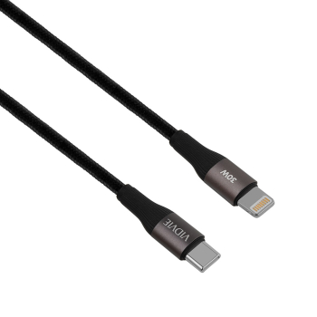 Kabel VIDVIE CB4038 Type-C/iPhone 30W 2m czarny