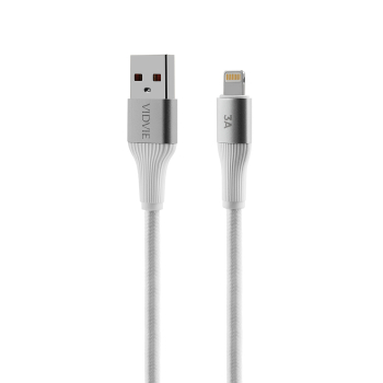 Kabel VIDVIE CB4038 USB/iPhone 3A 1m biały