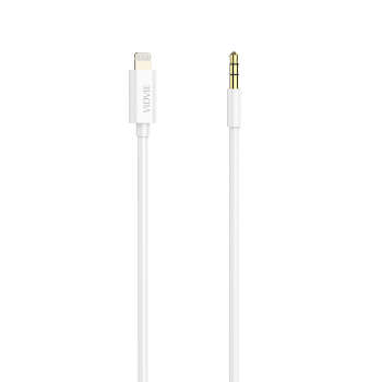 Kabel VIDVIE AL1108 AUX/iPhone 1.5m biały