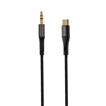 Kabel VIDVIE AL1111 AUX/Type-C 1.8m czarny