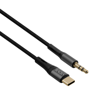 Kabel VIDVIE AL1111 AUX/Type-C 1.8m czarny