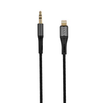 Kabel VIDVIE AL1112 AUX/iPh 1.8m czarny