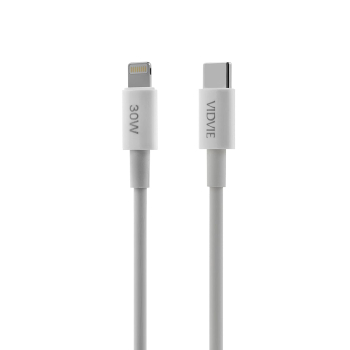Kabel VIDVIE CB4013 Type C/iPhone 30W 1m biały