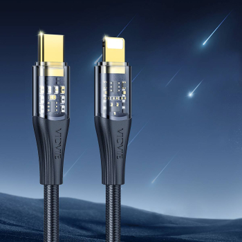Kabel VIDVIE CB4017 Type C/iPhone 30W 1.2m czarny