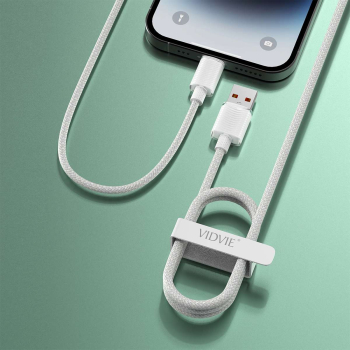 Kabel VIDVIE CB4024 USB/iPhone 3A 1.2m biały