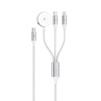 Kabel VIDVIE CB4026 3in1 100W 1.2m biały