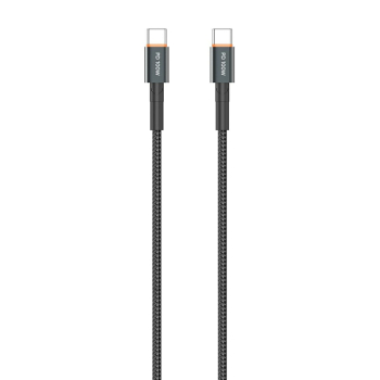 Kabel VIDVIE CB4034 Type-C/Type-C 100W 2m czarny