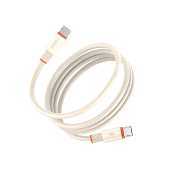 Kabel VIDVIE CB408 Type-C/Type-C 100W 1.2m beżowy