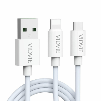 Kabel VIDVIE CB471 USB/2w1 5A 1.2m