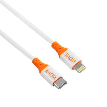 Kabel VIDVIE CB4014 Type C/iPhone 3A 1m biały