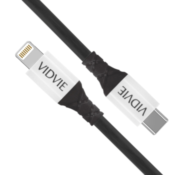 Kabel VIDVIE CB4014 Type C/iPhone 3A 1m czarny