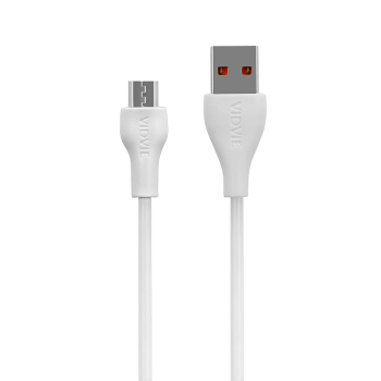 Ładowarka sieciowa VIDVIE PLE249 3A QC 3.0 18W USB+kabel USB/Micro biała