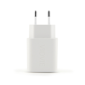 Ładowarka sieciowa VIDVIE PLE269 3A PD 30W 1xUSB+1xType-C biała