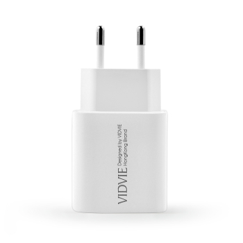 Ładowarka sieciowa VIDVIE PLE272 2.4A 2xUSB biała