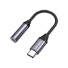 Adapter Jack 3.5mm Type-C  KSC-428 - BLACK-106958