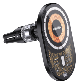 Uchwyt Samochodowy Kakusiga KSC-1060 15W Ładowanie.Indukcyjne Magsafe do Kratki Nawiewu