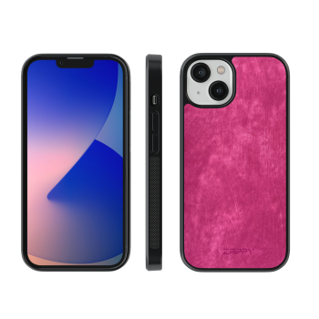 Zappy Leather - iPhone 12 PRO MAX - Grain leather Pink