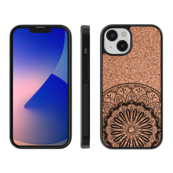 Zappy Engraved Leather - iPhone 12 PRO MAX - Cork mandala