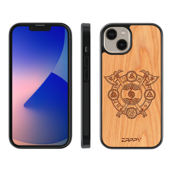 Zappy Wood - iPhone 12 PRO MAX - Cherry Viking runes 2